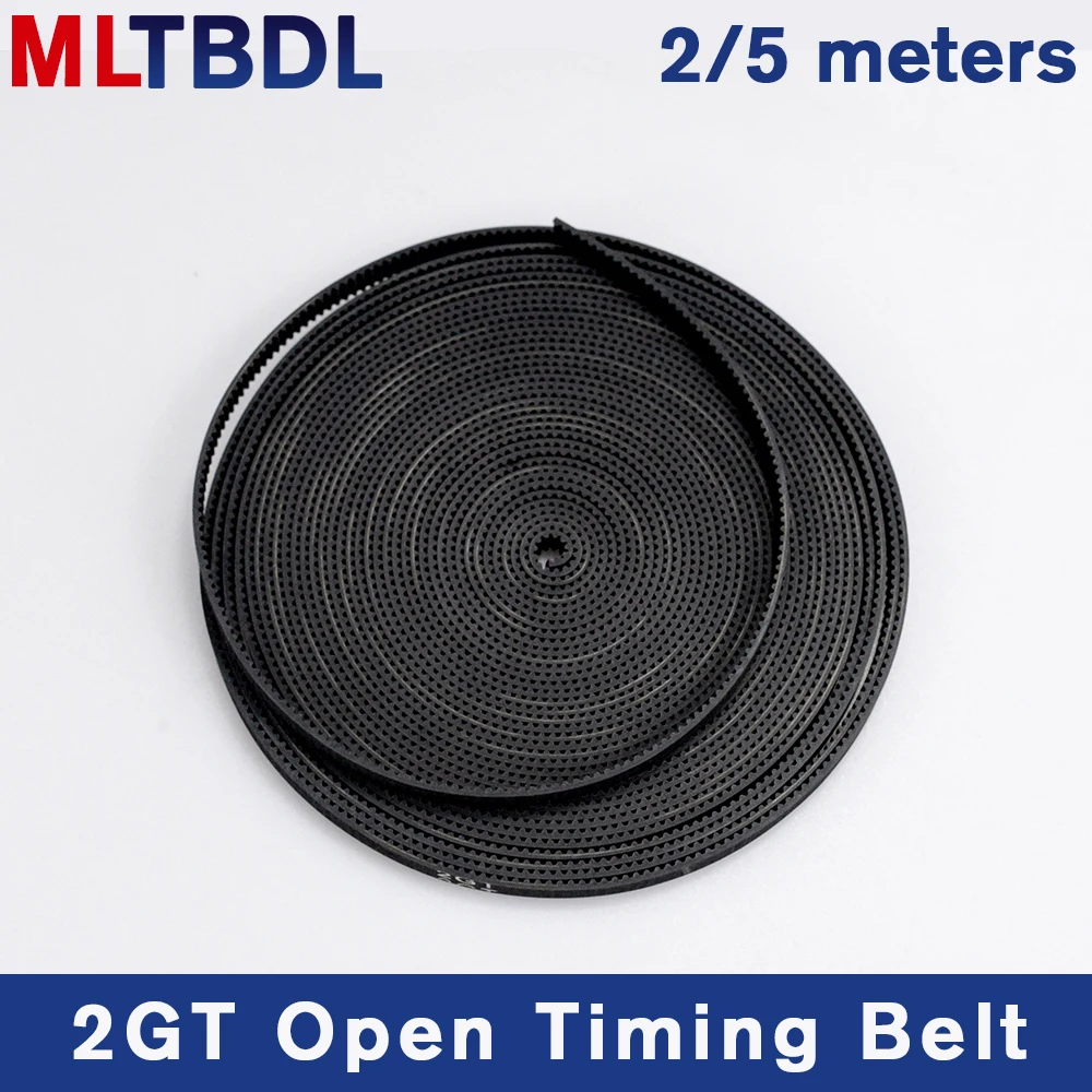 2/5meter GT2-6mm Open Timing Belt Width 6mm 10mm Rubber Material Pitch2mm black 2GT synchronous Belt For Reprap 3D Printer Parts
2/5meter GT2-6mm Open Timing Belt Width 6mm 10mm Rubber Material Pitch2mm black 2GT synchronous Belt For Reprap 3D Printer Parts