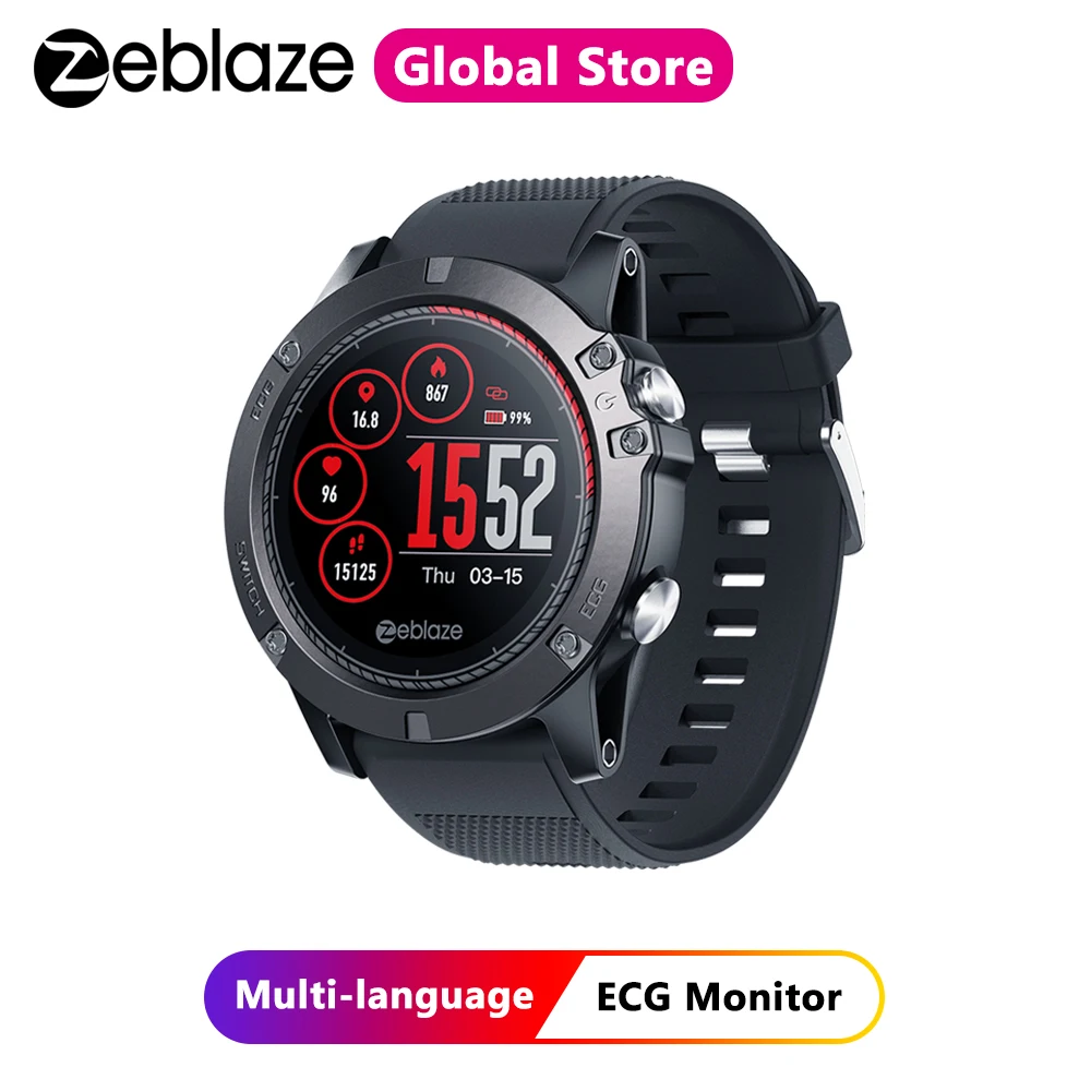 Zeblaze VIBE 3 ECG Fitness Tracker Instant ECG on demand Color Display Heart Rate IP67 Waterproof Multi-sports Modes Smart Watch
Zeblaze VIBE 3 ECG Fitness Tracker Instant ECG on demand Color Display Heart Rate IP67 Waterproof Multi-sports Modes Smart Watch