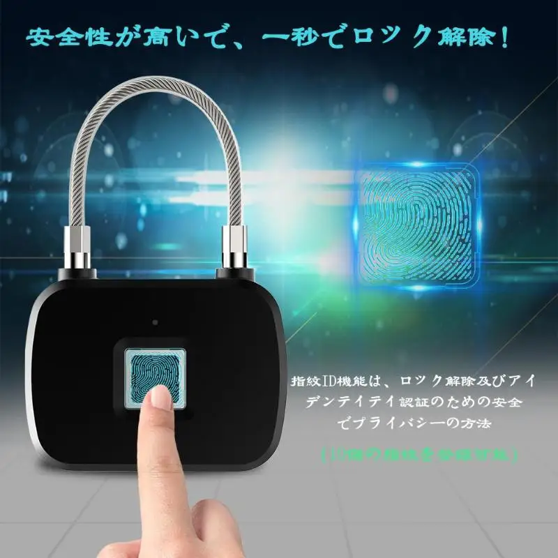 L13 Fingerprint Lock Smart Security Keyless Padlock Door Suitcase Lock Semiconductor Fingerprint Sensing Technology
L13 Fingerprint Lock Smart Security Keyless Padlock Door Suitcase Lock Semiconductor Fingerprint Sensing Technology