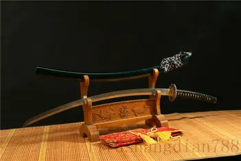 DAMASCUS FOLDED STEEL JAPANESE SAMURAI SWORD KATANA IRON TSUBA BLACK SAYA 
DAMASCUS FOLDED STEEL JAPANESE SAMURAI SWORD KATANA IRON TSUBA BLACK SAYA