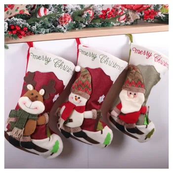 Saim Christmas Socks Decoration Hanging Santa Claus Socks Bag Pendant Christmas Linen Stocking Pendant Santa Ornaments JJ50821
Saim Christmas Socks Decoration Hanging Santa Claus Socks Bag Pendant Christmas Linen Stocking Pendant Santa Ornaments JJ50821