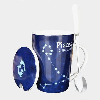 Twelve Constellation Milk Coffee Cup Ins Creative Personality Classic Ceramic Mug with Lid Spoon Men and Women Couple Style
Twelve Constellation Milk Coffee Cup Ins Creative Personality Classic Ceramic Mug with Lid Spoon Men and Women Couple Style
