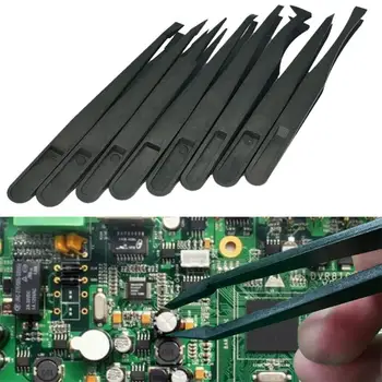 HiMISS 8Pcs/set Antistatic Tweezers Set Straight Curve Sharp Head Anti-static Plastic DIY Repair Tools Anti Static Tweezers
HiMISS 8Pcs/set Antistatic Tweezers Set Straight Curve Sharp Head Anti-static Plastic DIY Repair Tools Anti Static Tweezers
