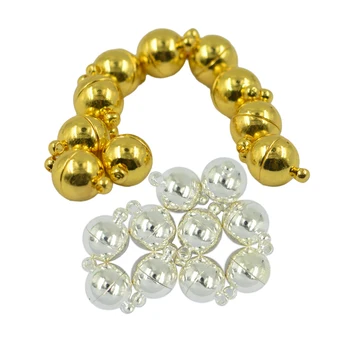 20x Bracelet Necklace Round Magnetic Clasp Jewelry Making Findings 15x10mm 
20x Bracelet Necklace Round Magnetic Clasp Jewelry Making Findings 15x10mm