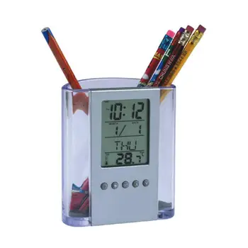 LED Color Light Holder Clock Organizer Alarm Pencil Vase Desktop Pen Holder Electrical Case Multifunction Mesh Pen Holder
LED Color Light Holder Clock Organizer Alarm Pencil Vase Desktop Pen Holder Electrical Case Multifunction Mesh Pen Holder