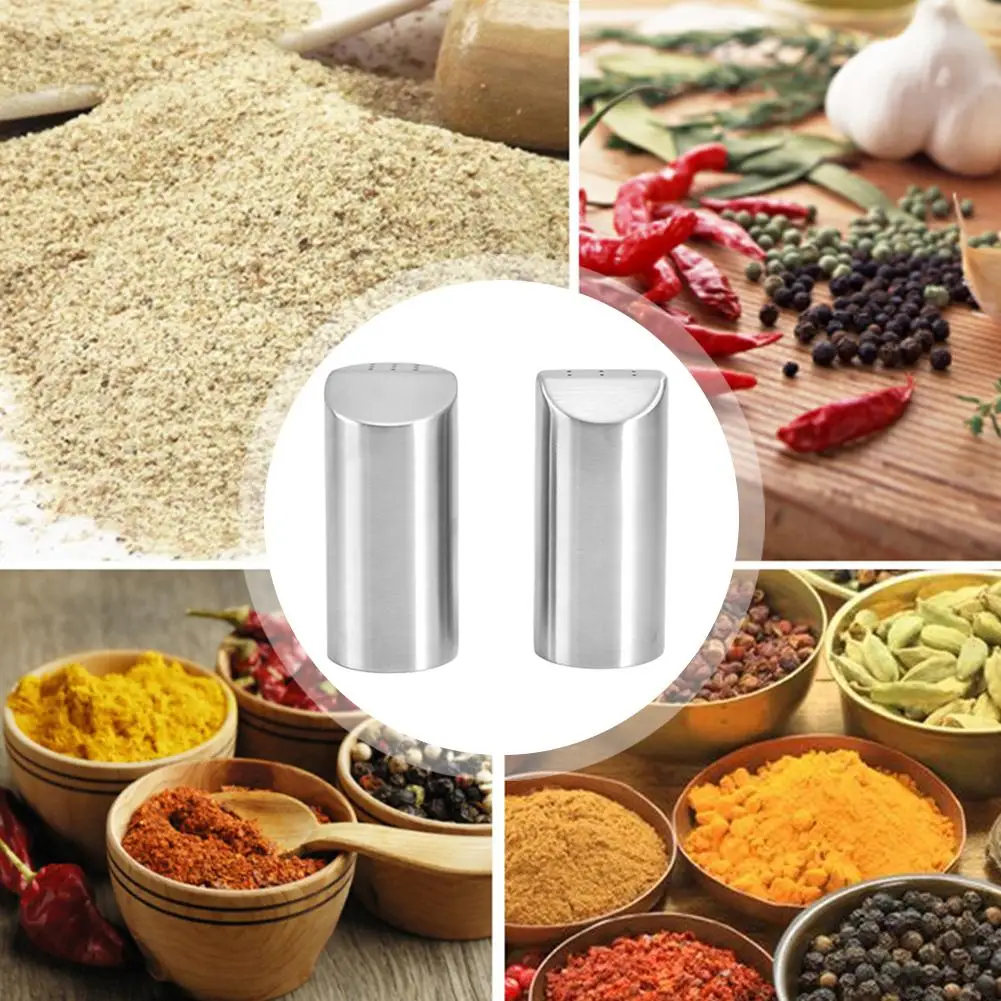 

Pepper Shaker Stainless Steel Spice Jar Seasoning Tool Multipurpose Kitchen Gadget for Dredge Salt Sugar Spice 6/9 Holes