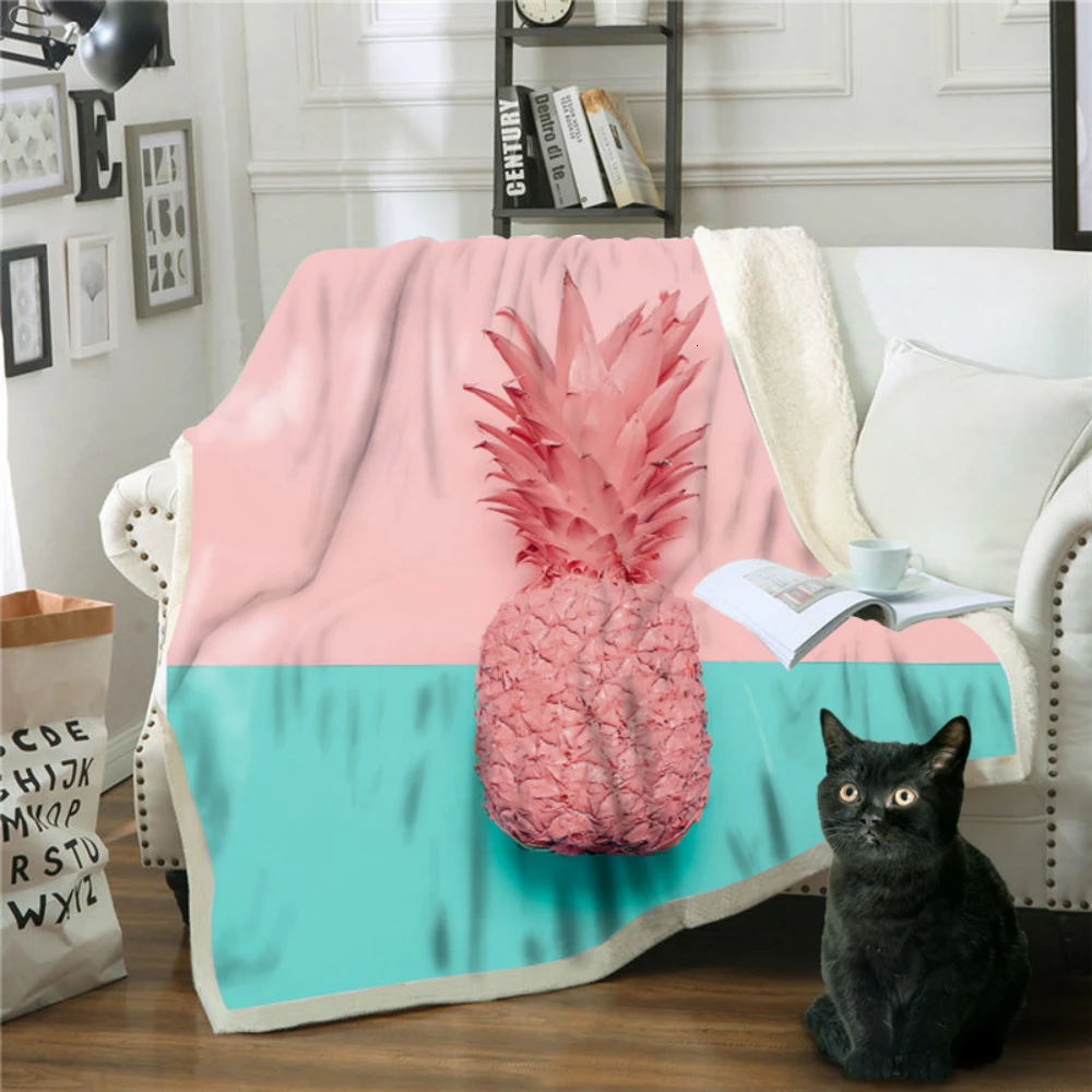 Throw Blanket 3D Printed Pineapple For Sofa Bed Velvet Plush Sherpa Fleece Blanket Microfiber Warm Couch Cover Bedspread Manta
Throw Blanket 3D Printed Pineapple For Sofa Bed Velvet Plush Sherpa Fleece Blanket Microfiber Warm Couch Cover Bedspread Manta