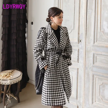 Han edition winter high-grade cloth plover case show thin double-breasted coat loose long coat
Han edition winter high-grade cloth plover case show thin double-breasted coat loose long coat