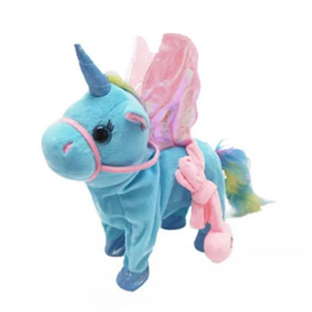 Cute Unicorn Doll Leash Flying Horse Can Walk Can Sing Plush Dolls For Electric Unicorn Plush Toy Child Birthday Gift
Cute Unicorn Doll Leash Flying Horse Can Walk Can Sing Plush Dolls For Electric Unicorn Plush Toy Child Birthday Gift