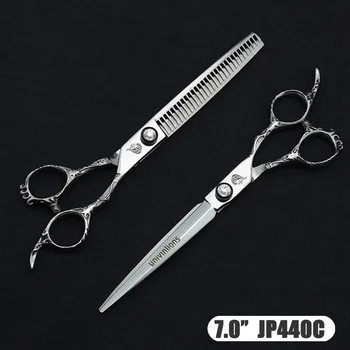 7" Pet Straight & Thinning Scissors Pet Dog Gromming Scissors Kit Pet Cutting ScissorsThinning Shears for Dog Cat Cutting Tools
7" Pet Straight & Thinning Scissors Pet Dog Gromming Scissors Kit Pet Cutting ScissorsThinning Shears for Dog Cat Cutting Tools