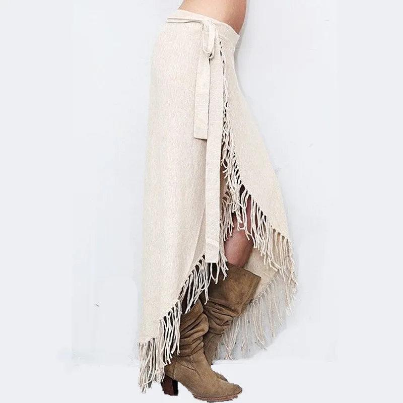 Lugentolo Irregular Knitted Skirt Women Slim Fit Tassel Hem High Waist Solid Color Streetwear Mid-Calf Skirts Woman
Lugentolo Irregular Knitted Skirt Women Slim Fit Tassel Hem High Waist Solid Color Streetwear Mid-Calf Skirts Woman