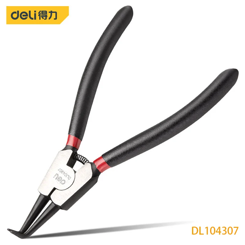 Deli 7 Inch External Bending Circlip Pliers Industrial Grade Chrome Vanadium Steel Hand Tools Has Many Uses Anti-Rust Treatment
Deli 7 Inch External Bending Circlip Pliers Industrial Grade Chrome Vanadium Steel Hand Tools Has Many Uses Anti-Rust Treatment