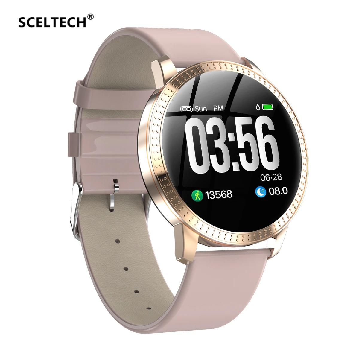 SCELTECH Women Smart Watch IPS Screen Waterproof Blood Pressure Monitoring Metal Starp Multi Sport Modes CF18 SmartWatch
SCELTECH Women Smart Watch IPS Screen Waterproof Blood Pressure Monitoring Metal Starp Multi Sport Modes CF18 SmartWatch