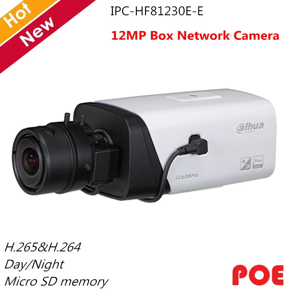 Dahua Ultra Series English Version 12MP Box Network IP Camera IPC-HF81230E-E H.265 Day/Night Auto Back Focus Support POE
Dahua Ultra Series English Version 12MP Box Network IP Camera IPC-HF81230E-E H.265 Day/Night Auto Back Focus Support POE