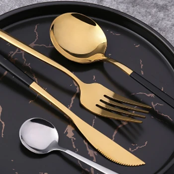 FenKicyen 4PCS Dinnerware Sets Stainless Steel Spoon Fork Teaspoon Accessories Solid Western-style Food Flatware Kitchen Tool
FenKicyen 4PCS Dinnerware Sets Stainless Steel Spoon Fork Teaspoon Accessories Solid Western-style Food Flatware Kitchen Tool