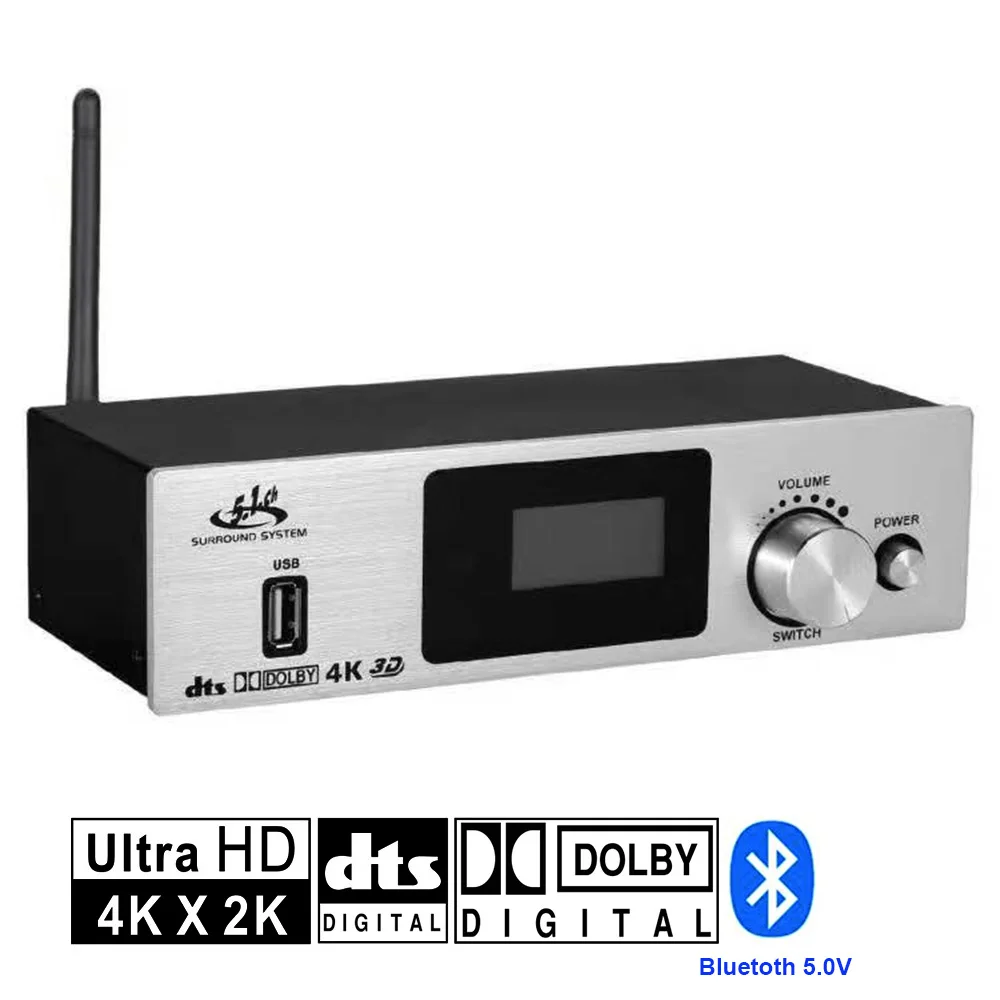 Bluetooth 5.0V HDMI Extractor 5.1ch Digital Audio Decoder Converter HDMI Switch 3x1 support 4K@30Hz AC3 DTS SPDIF Coaxial
Bluetooth 5.0V HDMI Extractor 5.1ch Digital Audio Decoder Converter HDMI Switch 3x1 support 4K@30Hz AC3 DTS SPDIF Coaxial