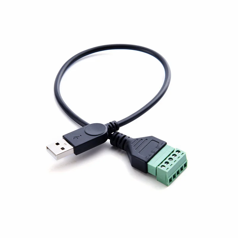 1pcs 1FT USB 5 Pin 2.0 Male Female to 5 Pin Screw with Shield Solderless Terminal Plug Adapter Connector Cable Lead 30cm
1pcs 1FT USB 5 Pin 2.0 Male Female to 5 Pin Screw with Shield Solderless Terminal Plug Adapter Connector Cable Lead 30cm