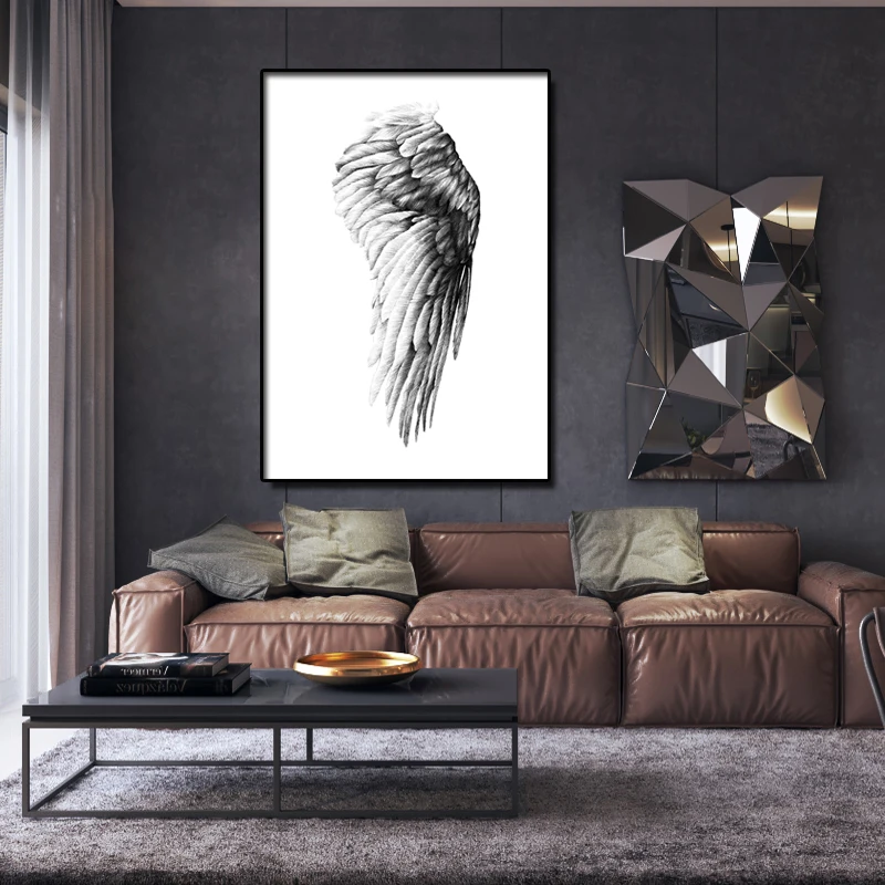 Canvas Posters Black and white wings Hoom Decor paintings on the wall canvas wall pictures For Bedside paintings ART Cuadros
Canvas Posters Black and white wings Hoom Decor paintings on the wall canvas wall pictures For Bedside paintings ART Cuadros