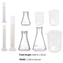 9pcs Laboratory Supplies (Glass Beaker Measuring Cylinder and Conical Bottle)
9pcs Laboratory Supplies (Glass Beaker Measuring Cylinder and Conical Bottle)