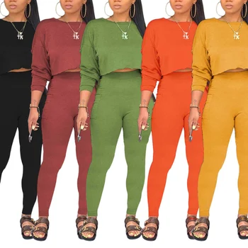 Women 2 Piece Top Pants Suit Pocket Decorated Solid Color Full Length Regular Sleeve Round Neck High Elastic Waist Pajamas Sets 
Women 2 Piece Top Pants Suit Pocket Decorated Solid Color Full Length Regular Sleeve Round Neck High Elastic Waist Pajamas Sets