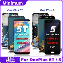 Original OLED For OnePlus 5T One Plus 5T 1 5T A5010 LCD Display Touch Screen Digitizer For OnePlus 5 One Plus 5 1 5 A5000