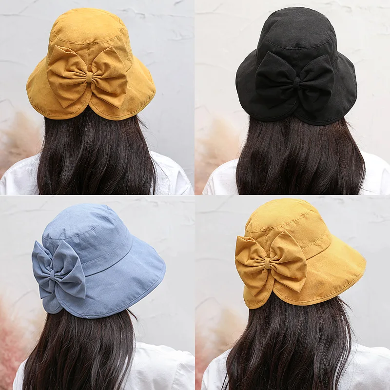 2019 Spring Summer New Style Bow Women's Bucket Hat Versatile Funny Street Casual Retro Literature And Art Bucket Hat Fashion
2019 Spring Summer New Style Bow Women's Bucket Hat Versatile Funny Street Casual Retro Literature And Art Bucket Hat Fashion