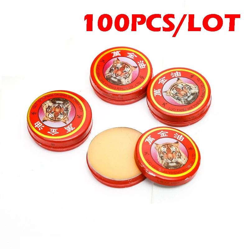 

100pcs / Lot Essential Oil Treatment of Influenza Cold Headache Dizziness Muscle Tiger Balm Ointment Innifun Natural Sumifun