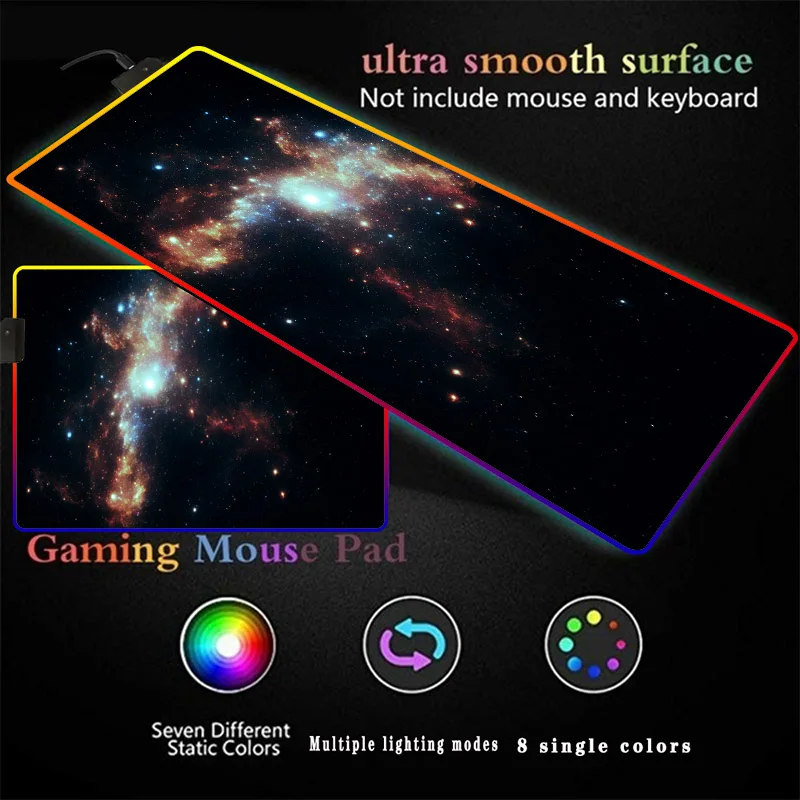 Night Star Starry Sky Dream RGB Soft Large Gaming Oversize Glowing Led Extended Mousepad Rubber Base Computer Keyboard Pad Mat
Night Star Starry Sky Dream RGB Soft Large Gaming Oversize Glowing Led Extended Mousepad Rubber Base Computer Keyboard Pad Mat
