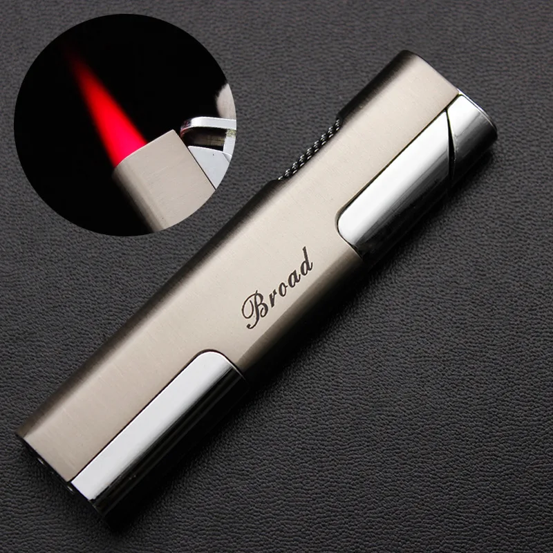 Slender Strip Windproof Metal Personalized Fashion Turbo Lighter Butane Torch Cigar Smoking Lighter Color Sent Randomly
Slender Strip Windproof Metal Personalized Fashion Turbo Lighter Butane Torch Cigar Smoking Lighter Color Sent Randomly
