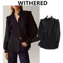 Elmsk Blusas Mujer De Moda 2021 Autumn Blouse Women England Style Fashion Elegant Solid Ruffles Pleated looss Shirt Tops
Elmsk Blusas Mujer De Moda 2021 Autumn Blouse Women England Style Fashion Elegant Solid Ruffles Pleated looss Shirt Tops