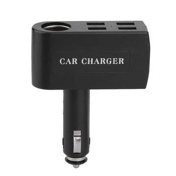 Car cigarette lighter car charger four-port USB car charger + QC3.0 1-port USB car fast charging adapter
Car cigarette lighter car charger four-port USB car charger + QC3.0 1-port USB car fast charging adapter