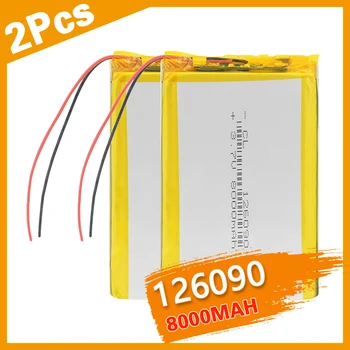 3.7V Lithium Polymer Battery 126090 8000Mah Li-Po Rechargeable Battery For MP4 MP5 Tablet E-book GPS Power Bank Medical Devices
3.7V Lithium Polymer Battery 126090 8000Mah Li-Po Rechargeable Battery For MP4 MP5 Tablet E-book GPS Power Bank Medical Devices