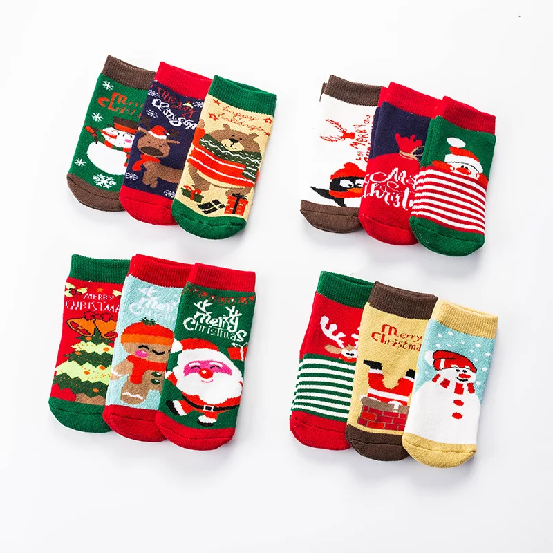 3Pcs/Set Christmas Themed baby sock Children Pure Cotton Cartoon Jacquard Socks Xmas unisex Absorb Sweat Permeability Sock 0-2T
3Pcs/Set Christmas Themed baby sock Children Pure Cotton Cartoon Jacquard Socks Xmas unisex Absorb Sweat Permeability Sock 0-2T