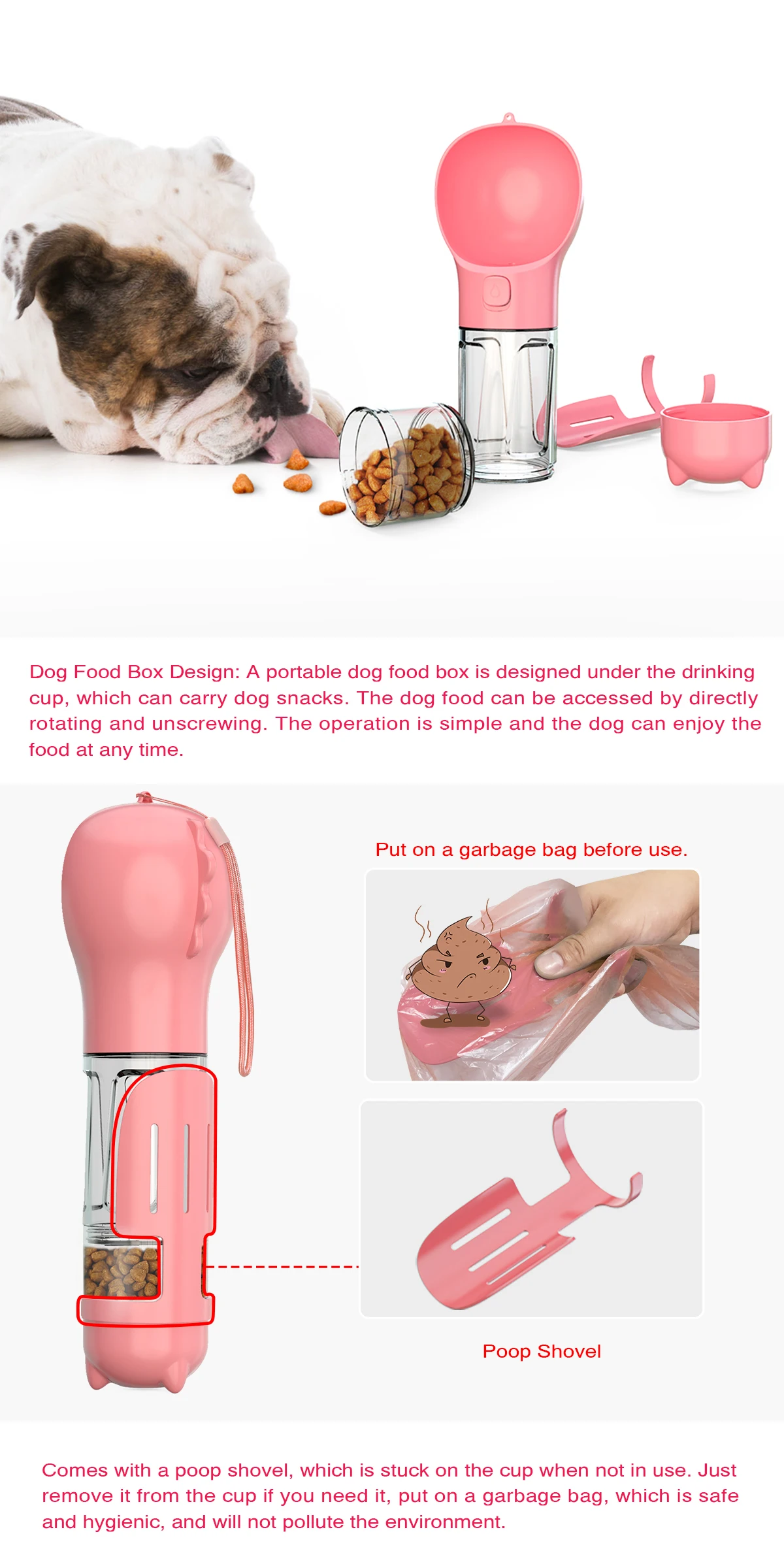 3 In 1 Multipurpose Portable Pet Feeder