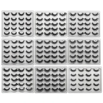 10 pairs mink hair eyelashes natural long false eyelashes 3D mink lashes volume makeup lashes thick lashes wispy fake eyelashes 
10 pairs mink hair eyelashes natural long false eyelashes 3D mink lashes volume makeup lashes thick lashes wispy fake eyelashes