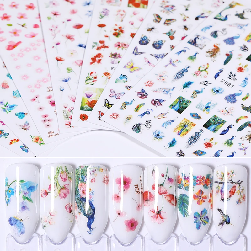 1 Sheet Colorful Flowder Butterfly Peacock Nail Water Decals Transfer Stickers Mixed Patterns Nail Art DIY Design Decoration
1 Sheet Colorful Flowder Butterfly Peacock Nail Water Decals Transfer Stickers Mixed Patterns Nail Art DIY Design Decoration