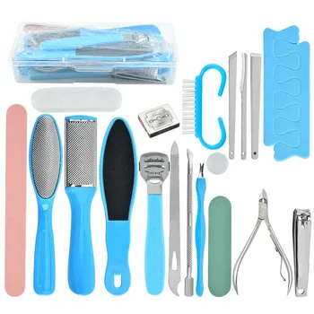 20 in 1 Professional Pedicure Tool Foot Care Tool for Feet Heels Toe Cuticle Kit File Set Dead Hard Skin Callus Remover Scraper
20 in 1 Professional Pedicure Tool Foot Care Tool for Feet Heels Toe Cuticle Kit File Set Dead Hard Skin Callus Remover Scraper