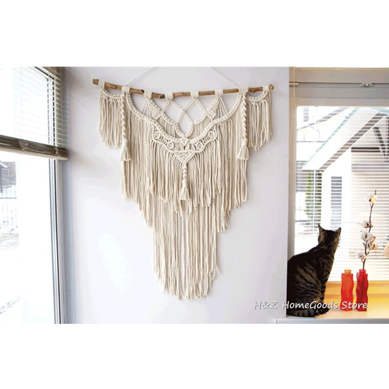 Canvas of Dreams Big Modern Boho Macrame Tapestry 4 H51e6877e49c44916b39ea28c7ac22ac8s