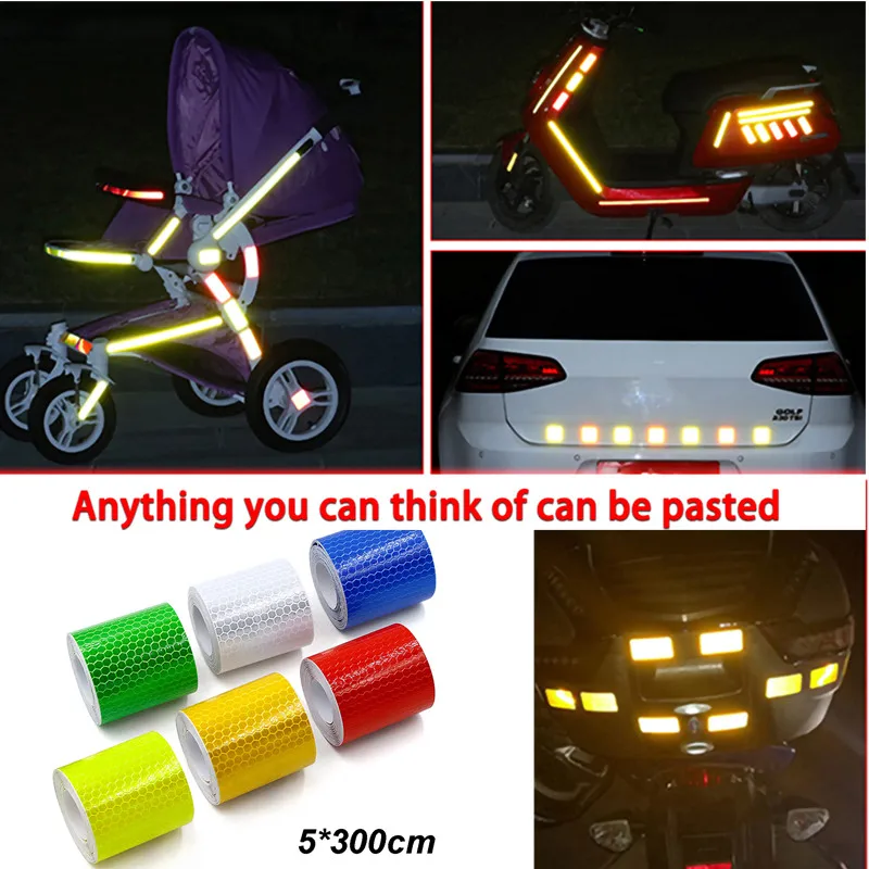 Car Reflective Tape Decoration Stickers 5cm*300cm Car Warning Safety Reflection Tape Film Auto Reflector Sticker
Car Reflective Tape Decoration Stickers 5cm*300cm Car Warning Safety Reflection Tape Film Auto Reflector Sticker