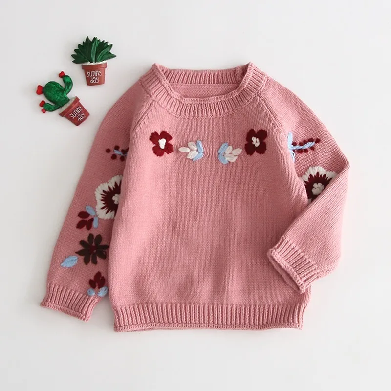 2019 round neck sweater hand embroidered hook knitting girl baby lovely flower baby girl winter clothes baby girl cute sweater
2019 round neck sweater hand embroidered hook knitting girl baby lovely flower baby girl winter clothes baby girl cute sweater