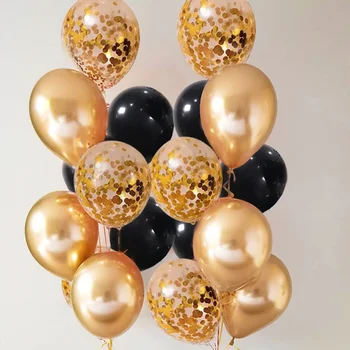 Gold Black Confetti Balloons Rustic Wedding First Birthday Table Decoration Boy Girl Baby Adult Bridal Shower Bachelorette Party
Gold Black Confetti Balloons Rustic Wedding First Birthday Table Decoration Boy Girl Baby Adult Bridal Shower Bachelorette Party