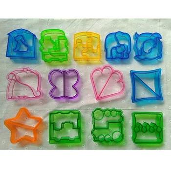 

Creative 13 Models Puzzle Kids DIY Lunch Sandwich Toast Cookies Mold Cake Bread Biscuit Food Cutter Mould