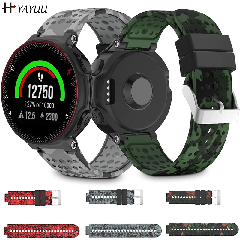 Силиконовый ремешок для часов Yayuu с принтом Garmin Forerunner 220/230/235/620/630/735XT сменный