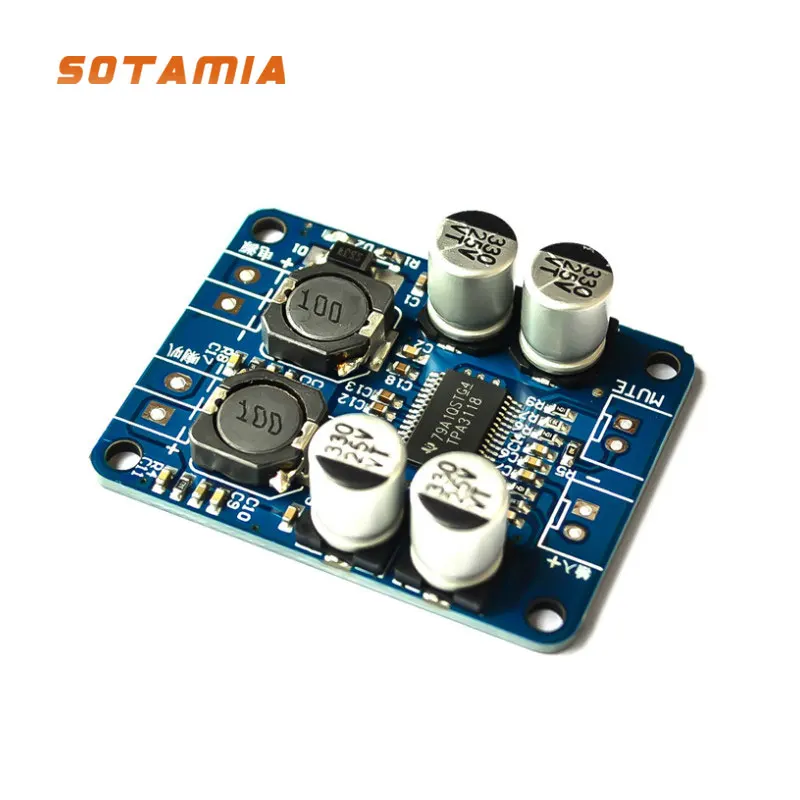 SOTAMIA TPA3118 Power Amplifier Audio Board amplificador 60W PBTL Mono Digital Sound Amplifiers Home Theater DIY
SOTAMIA TPA3118 Power Amplifier Audio Board amplificador 60W PBTL Mono Digital Sound Amplifiers Home Theater DIY