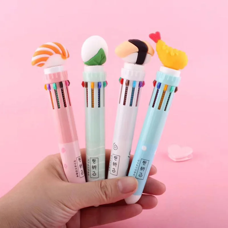10 Colors Rice Ball Sushi Series Ballpoint pen Cute ball Pens School writing Supplies Gift Stationery Papelaria Escolar
10 Colors Rice Ball Sushi Series Ballpoint pen Cute ball Pens School writing Supplies Gift Stationery Papelaria Escolar