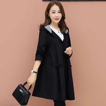 2019 long new Korean version of the spring and autumn fashion loose temperament ladies thin coat trench coat B126
2019 long new Korean version of the spring and autumn fashion loose temperament ladies thin coat trench coat B126