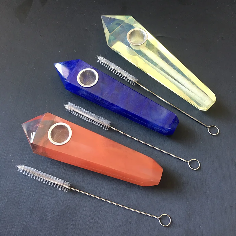 Synthetic Crystal Pipe Smelting Stone Yellow Red Blue Smelting Smoking Tube Six Prism Artificial Home Decorative Luminous Stone
Synthetic Crystal Pipe Smelting Stone Yellow Red Blue Smelting Smoking Tube Six Prism Artificial Home Decorative Luminous Stone