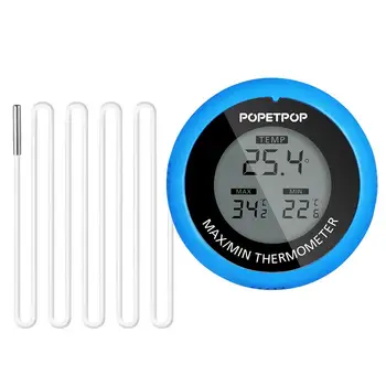 

POPETPOP High Precision Digital Thermometer Waterproof Fish Tank Aquarium Thermometer (Blue)