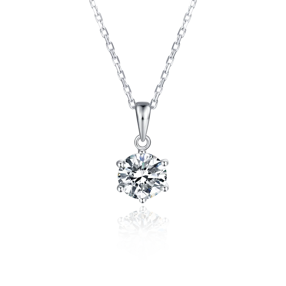 ZWJEWE 925 sterling silver white gold plated 1ct Moissanite female diamond pendant necklace party anniversary gift
ZWJEWE 925 sterling silver white gold plated 1ct Moissanite female diamond pendant necklace party anniversary gift