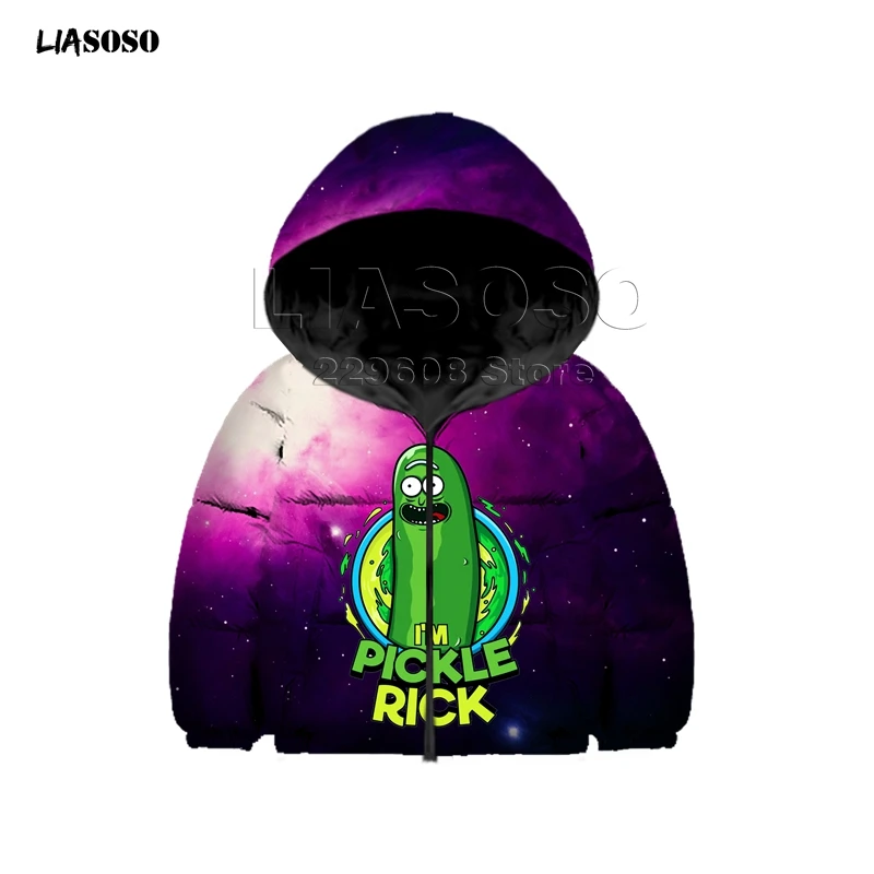 LIASOSO Rick and Morty new keep warm in winter Boy and girl Down jacket pickle rick Anime Down jacket Harajuku child Pullover
LIASOSO Rick and Morty new keep warm in winter Boy and girl Down jacket pickle rick Anime Down jacket Harajuku child Pullover